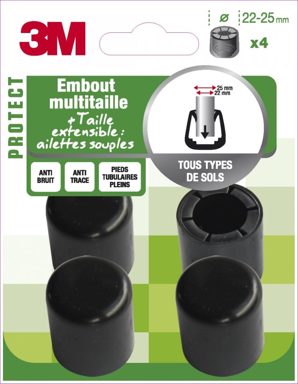 Lot de 4 embouts en plastique 3M