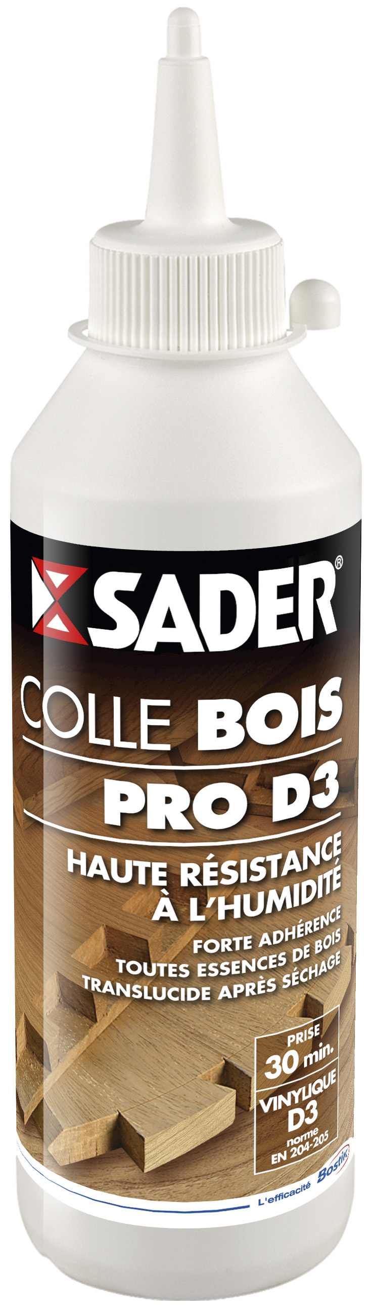 Colle à bois progressive Pro d3 SADER, 250g