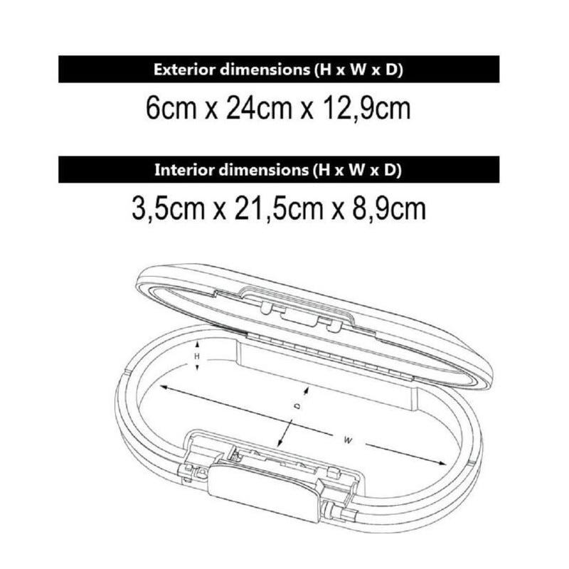 MASTER LOCK Mini-coffre de rangement portable pour voyage avec cable de securite - Blanc 4