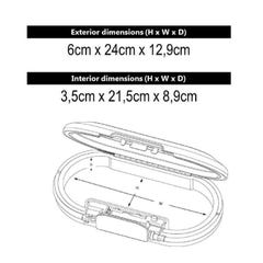 MASTER LOCK Mini-coffre de rangement portable pour voyage avec cable de securite - Blanc 4