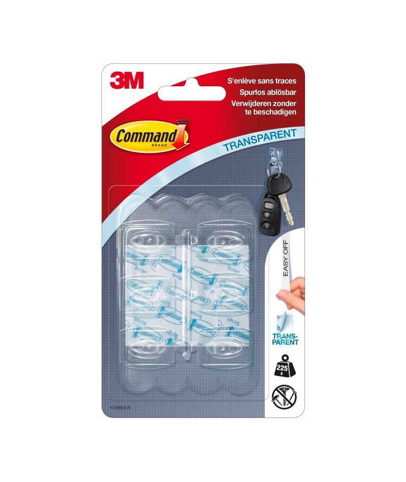 3M COMMAND Mini crochet clear - Transparent