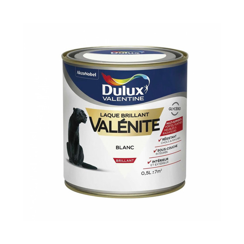 Laque Valénite - brillant - 0,5L DULUX VALENTINE