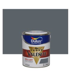 Peinture laque boiserie Valénite anthracite brillant 2 L - DULUX VALENTINE 0