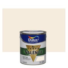 Peinture laque boiserie Valénite lin clair satiné 2 L - DULUX VALENTINE 0
