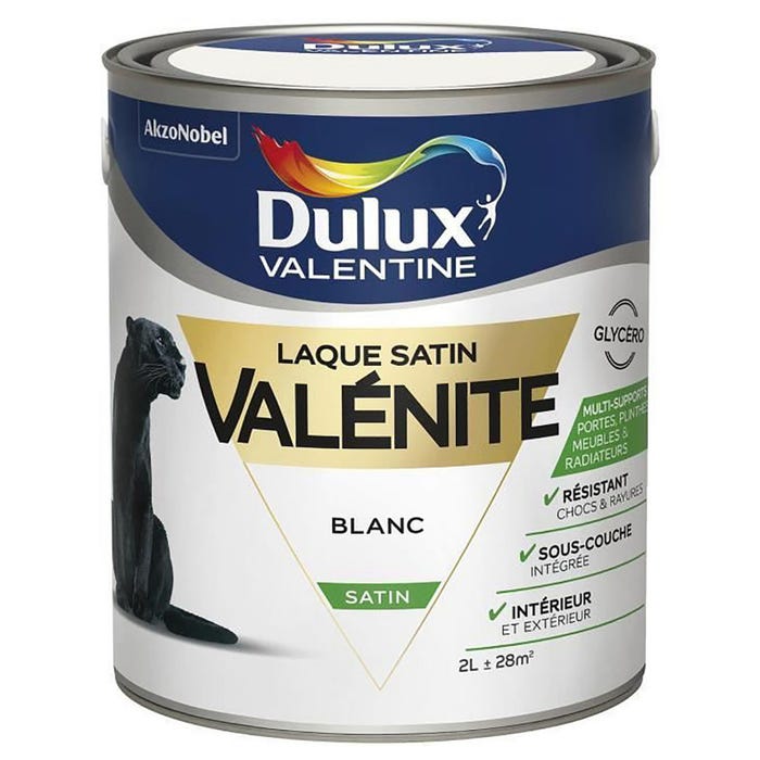 Laque Valénite - satin - 2L DULUX VALENTINE 0