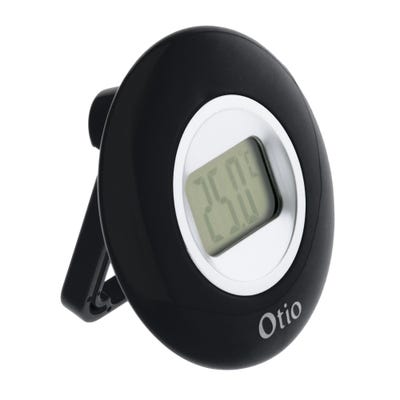 Thermomètre intérieur à écran LCD - Noir - Otio