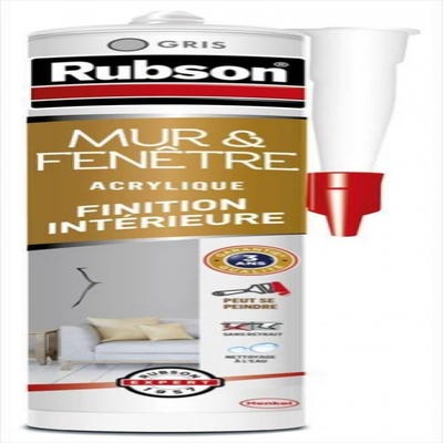 RUBSON Mastic Acrylique Murs-Fenêtres Blanc Lot de 3 cartouches 280 ML