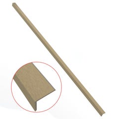 Profil d'angle bois composite pour bardage Beige clair, E : 6 cm, l : 6 cm, L : 270 cm 1