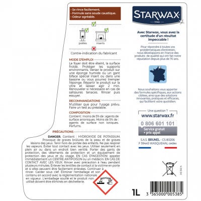 Nettoyant Express inserts de cheminées 1L STARWAX