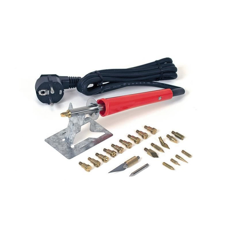 ROTHENBERGER Coffret pyrograveur complet - Rouge
