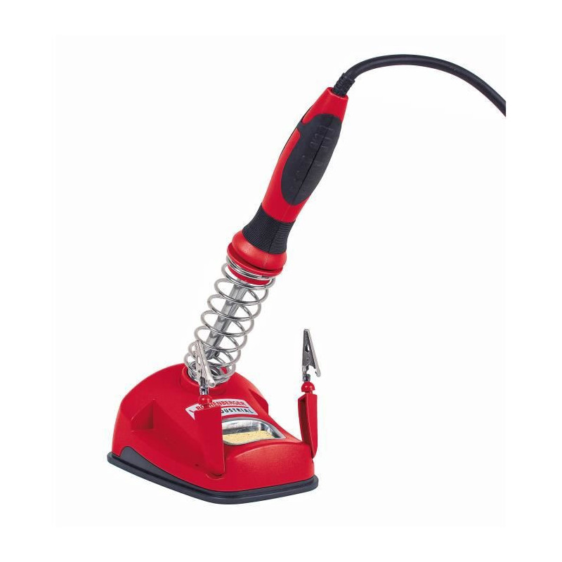 ROTHENBERGER Fer a souder avec support - 30W - Compris avec 2 pannes, fil a souder et eponge - Rouge
