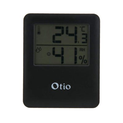 Thermomètre / hygromètre intérieur OTIO noir 6