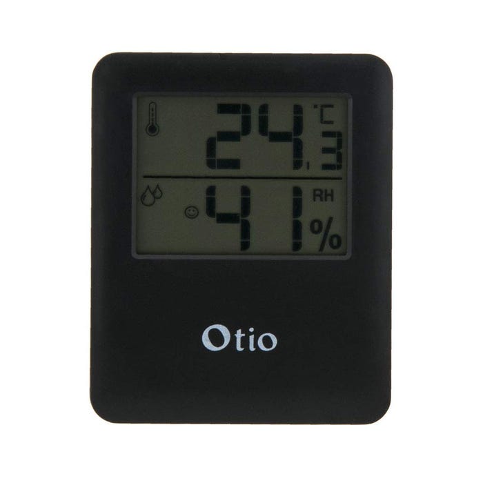 Thermomètre / hygromètre intérieur OTIO noir 2