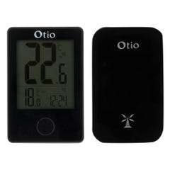 Thermomètre int/ext sans fil Noir - Otio 1