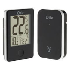 Thermomètre int/ext sans fil Noir - Otio 0