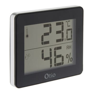 Thermomètre / Hygromètre Noir - Otio