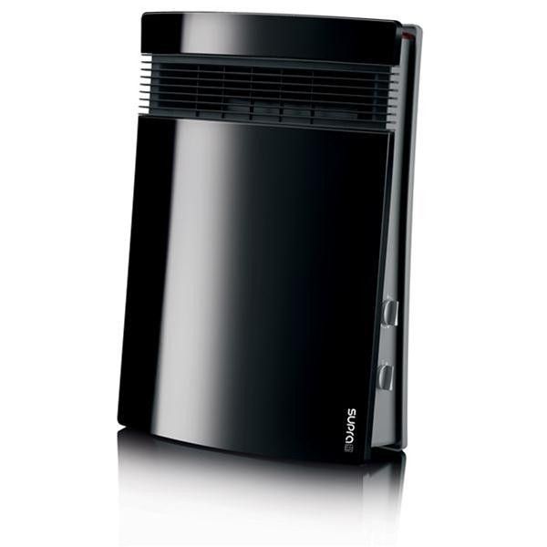 RADIATEUR SOUFFLANT MOBILE - Noir - 2 allures - Thermostat - Ventilatio SUPRA - LITO01