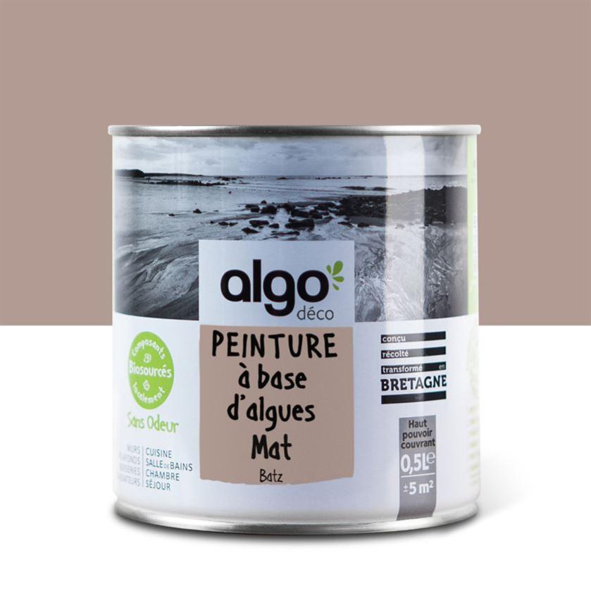 Peinture saine Algo - Marron Batz - Mat - 0,5L