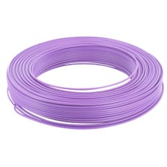 Fil H07 V-U 1,5 mm² - Couronne 100 m - Violet