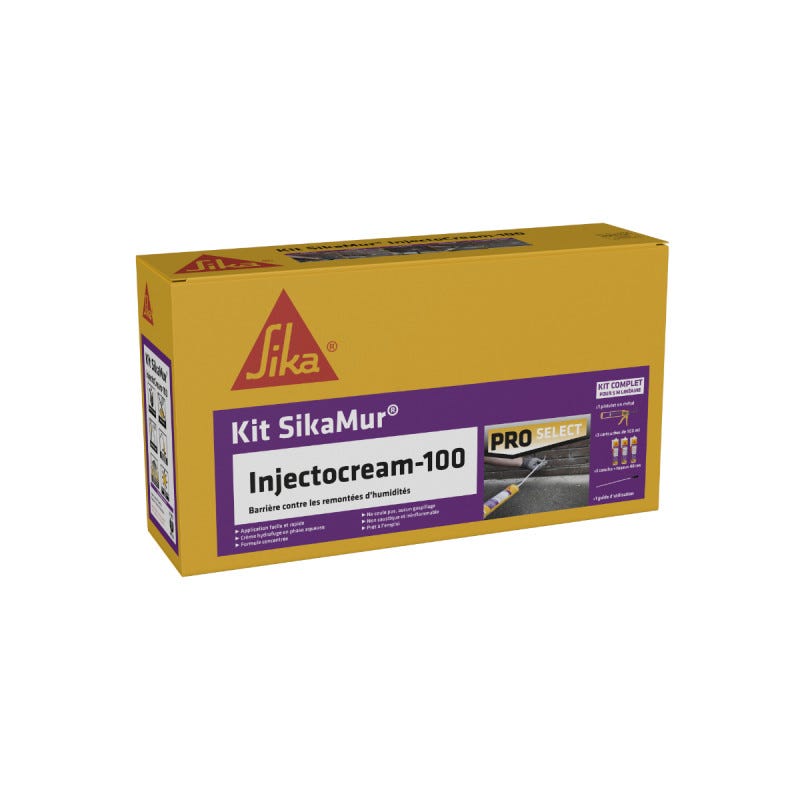 Kit Pro anti-humidité SIKA SikaMur InjectoCream - 5m 0