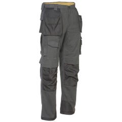 Pantalon de travail slim renforcé avec poches genouillères Caterpillar TRADEMARK Gris 40 0