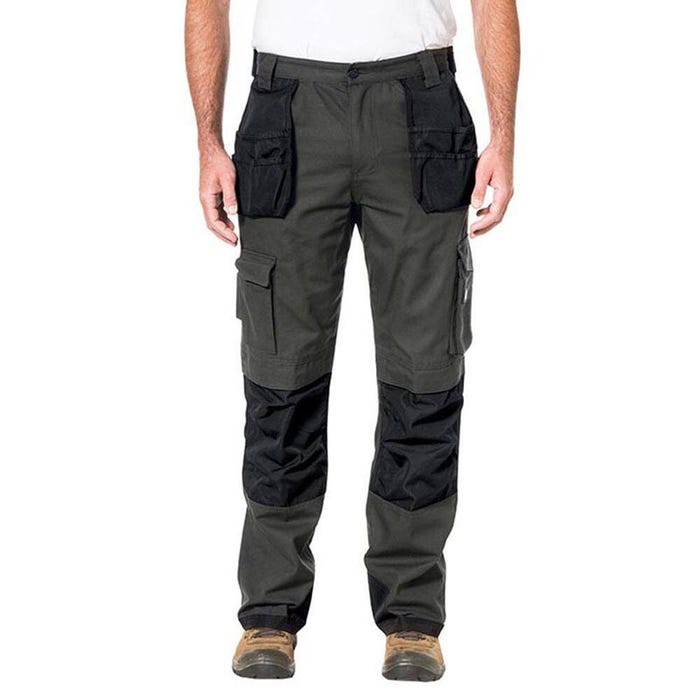 Pantalon de travail slim renforcé avec poches genouillères Caterpillar TRADEMARK Gris 40 2