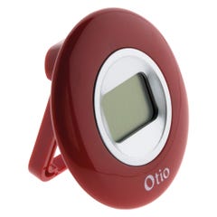 Thermomètre d'intérieur rouge - Otio 0