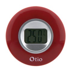 Thermomètre d'intérieur rouge - Otio 1