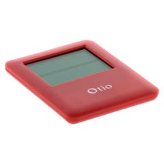 Thermomètre hygromètre magnétique rouge - Otio 2