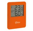 Thermomètre hygromètre magnétique orange - Otio