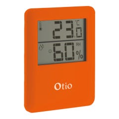 Thermomètre hygromètre magnétique orange - Otio 0