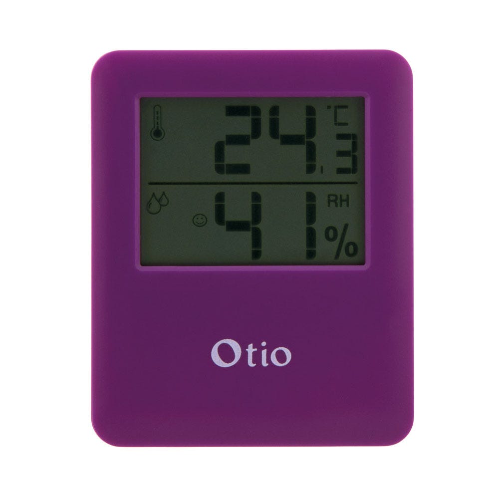 Thermomètre Hygromètre magnétique à écran LCD - Violet - Otio 1