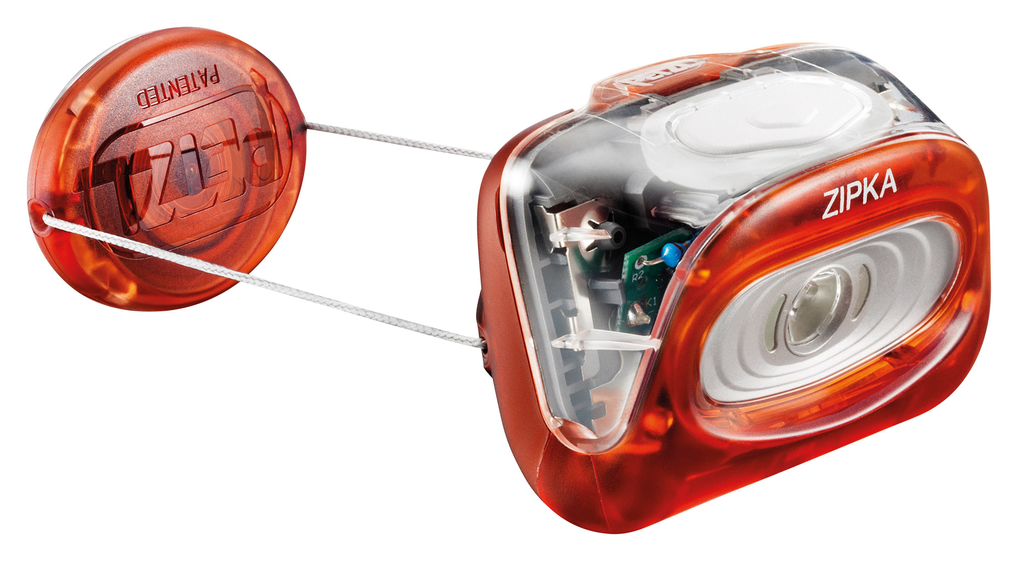 Lampe frontale PETZL ZIPKA rouge - 100lm