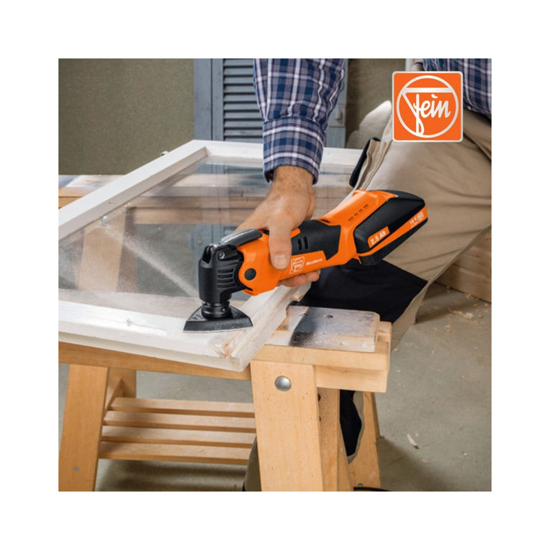 FEIN MultiMaster sans fil Machine oscillante 18 V Li ion 2 5 Ah