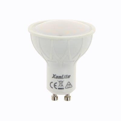 Ampoule LED spot, culot GU10, 5,5W cons. (35W eq.), lumière blanc chaud, 150 lumen en autonome 0
