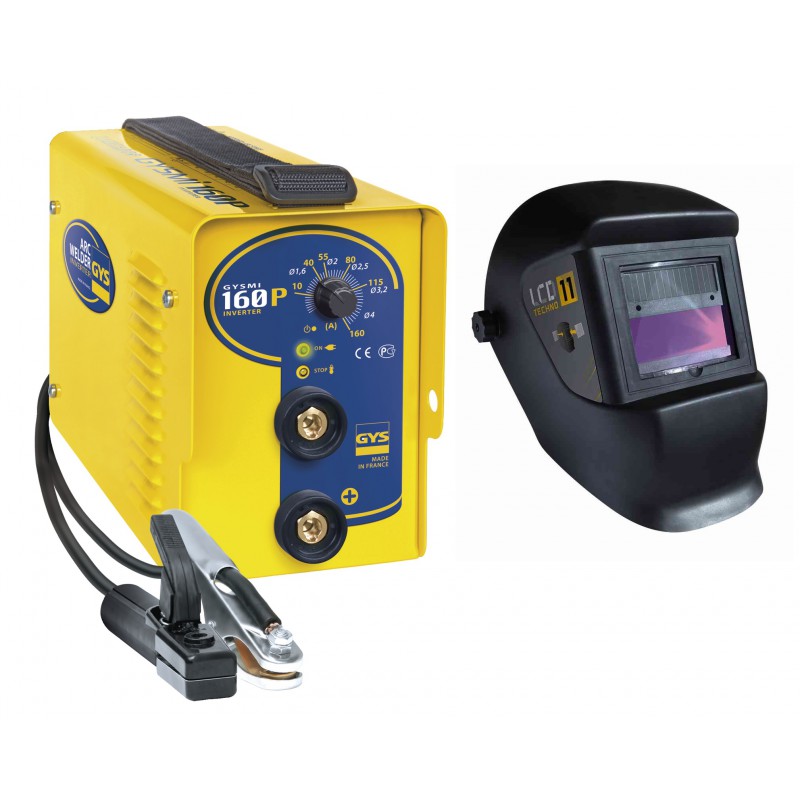 Poste de soudure GYS à électrodes Inverter - GYSMI 160P + Masque LCD Techno 11 - 030435