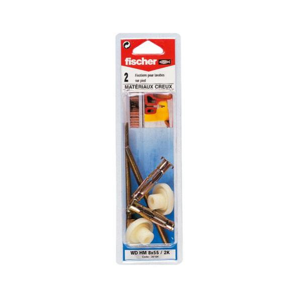 Kit de fixation lavabo et lave-mains en matériaux creux