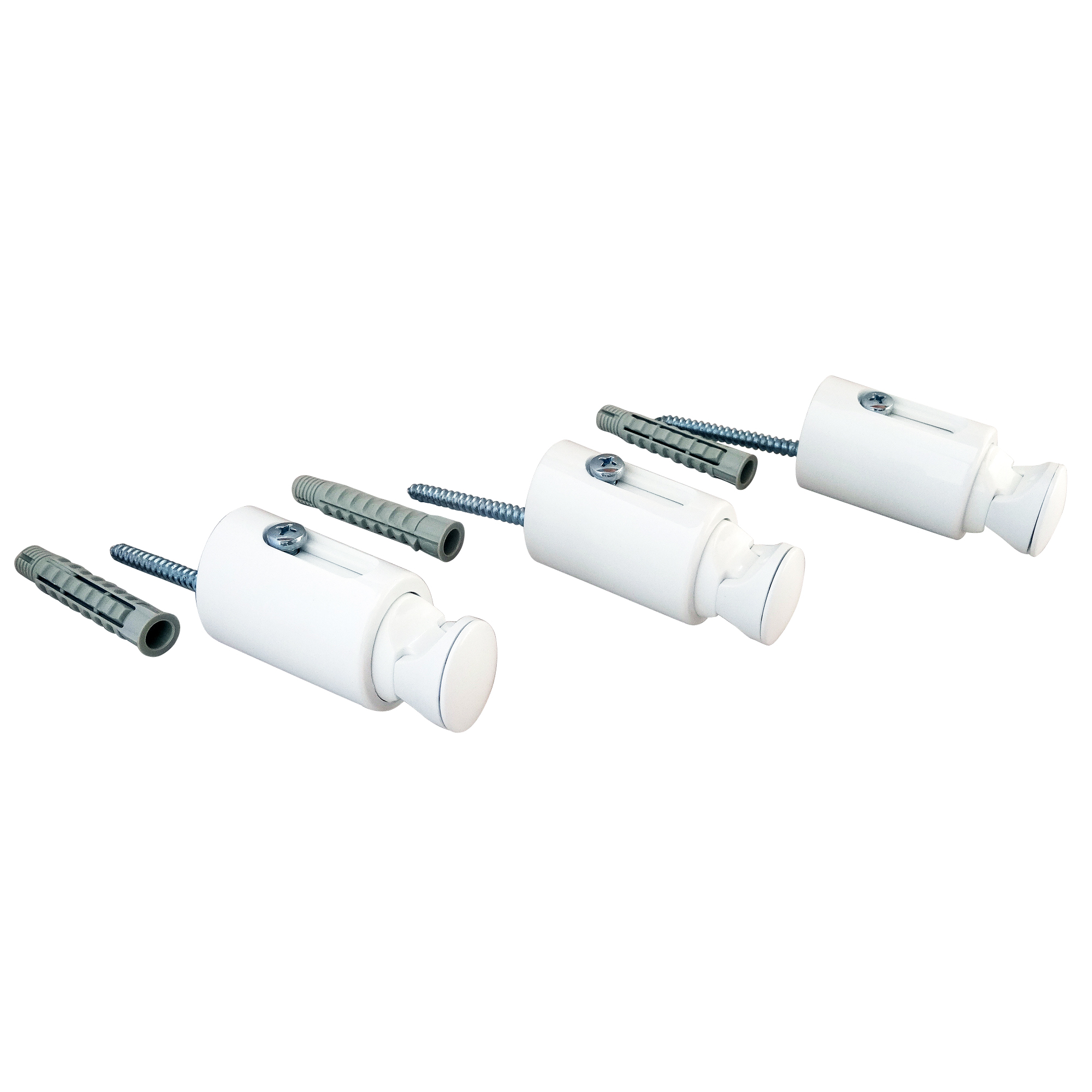 Jeu De 3 Consoles Blanc Universel Pour Sèche Serviette
