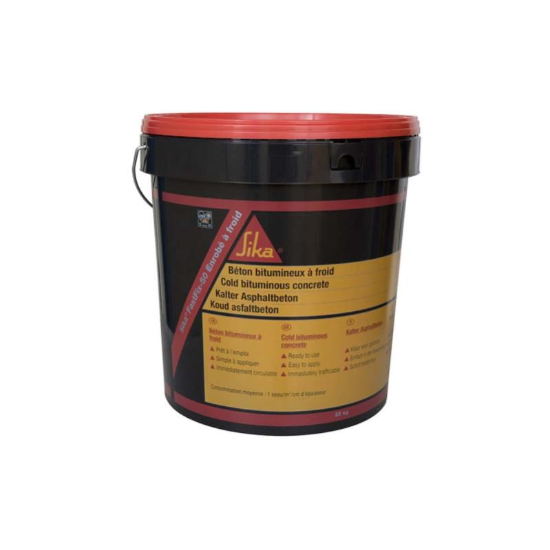 Enrobé bitumineux à froid SIKA FastFix-50 - Pour entretien courant - 25 Kg