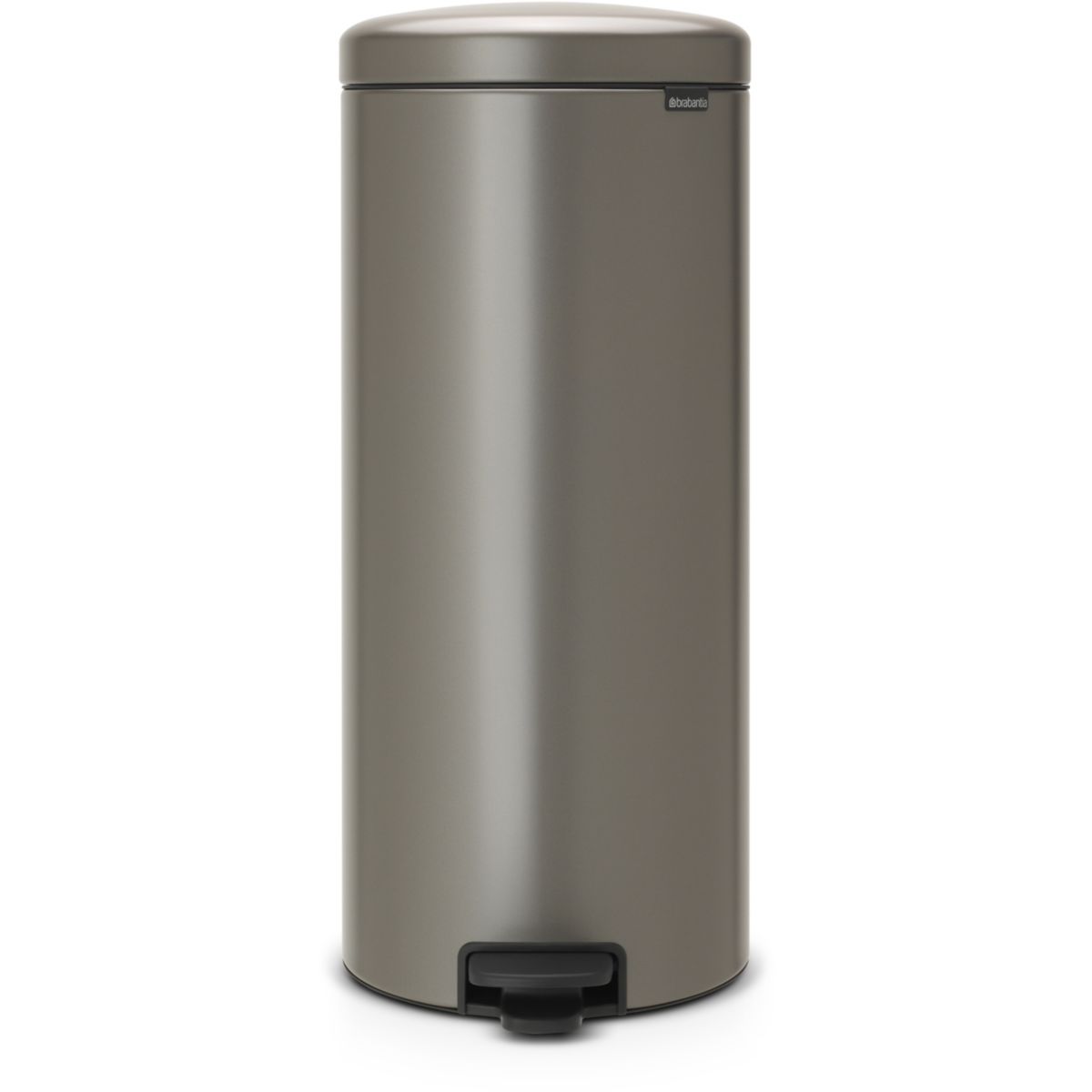 Poubelle manuelle BRABANTIA a pedale NewIcon 30L Platinium