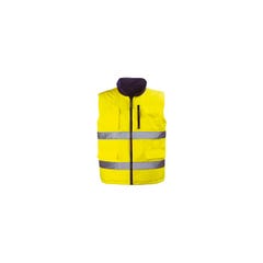 HI-WAY gilet réversible jaune HV/gris, Polyester Oxford 150D - Coverguard - Taille M 0
