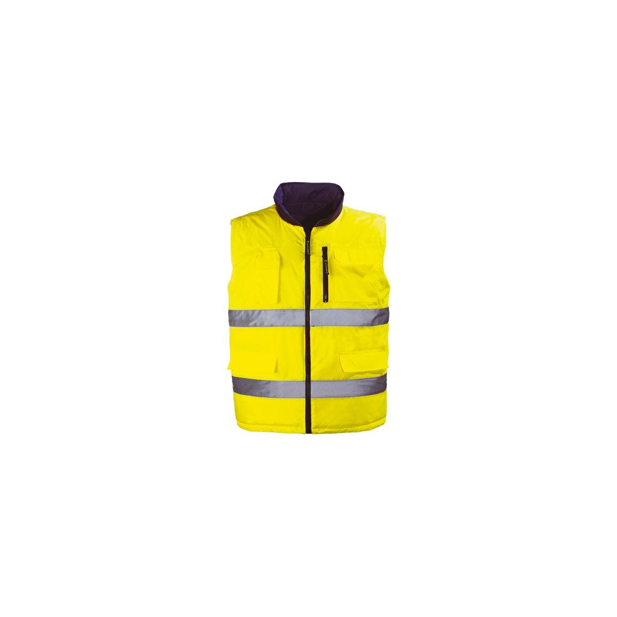 HI-WAY gilet réversible jaune HV/gris, Polyester Oxford 150D - Coverguard - Taille L 0