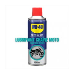 WD40 Specialist Lubrifiant Chaîne Moto 400ml conditions séches