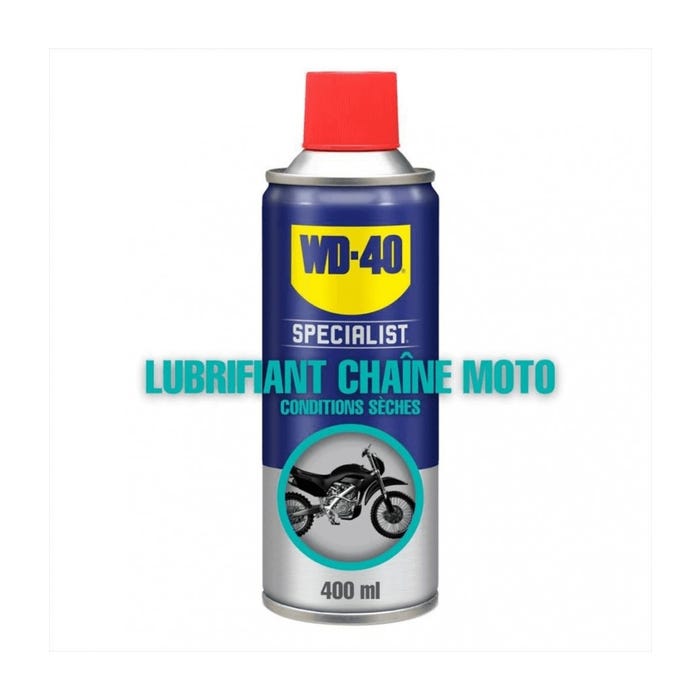 WD40 Specialist Lubrifiant Chaîne Moto 400ml conditions séches 0