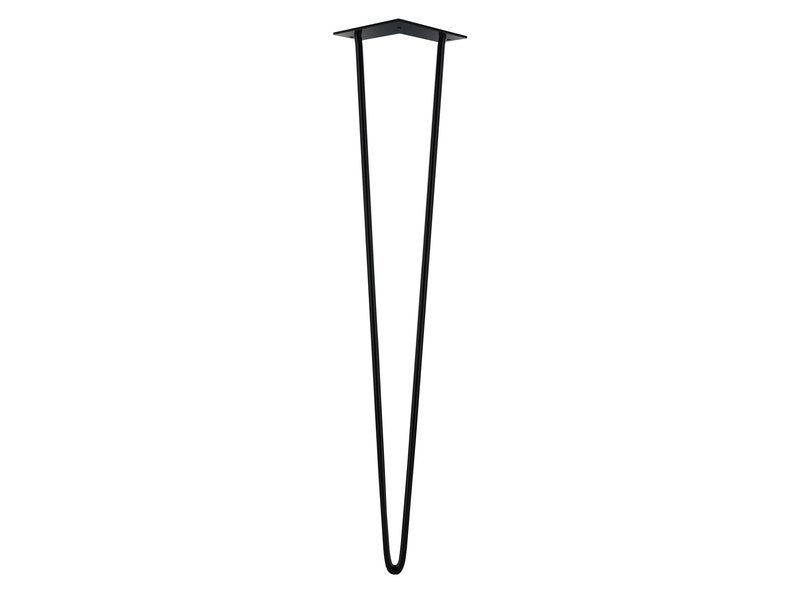 Pied Table Design H. 700mm - Acier Époxy Noir
