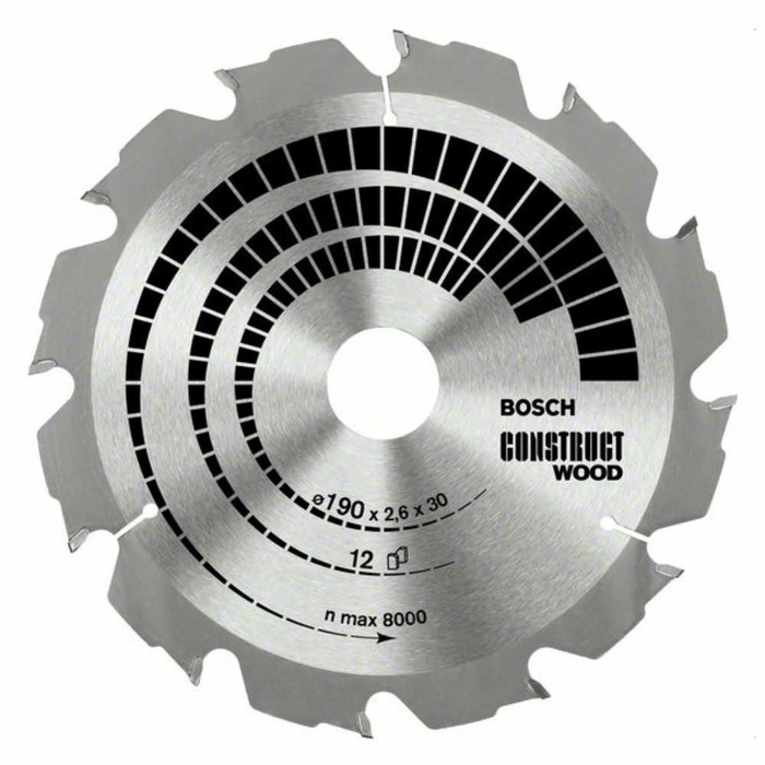 Lame de scie circulaire Construct Wood D160mm pour le bois 12 dents - BOSCH - 2608640630 2