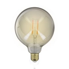 Ampoule LED Globe (G125) / Vintage au verre fumé, culot E27, 4W cons. (23W eq.), 230 lumens, lumière blanc chaud