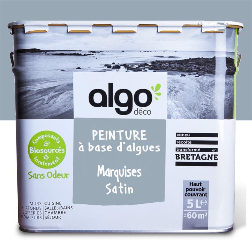 Peinture saine Algo - Bleu Marquises - Satin - 5L