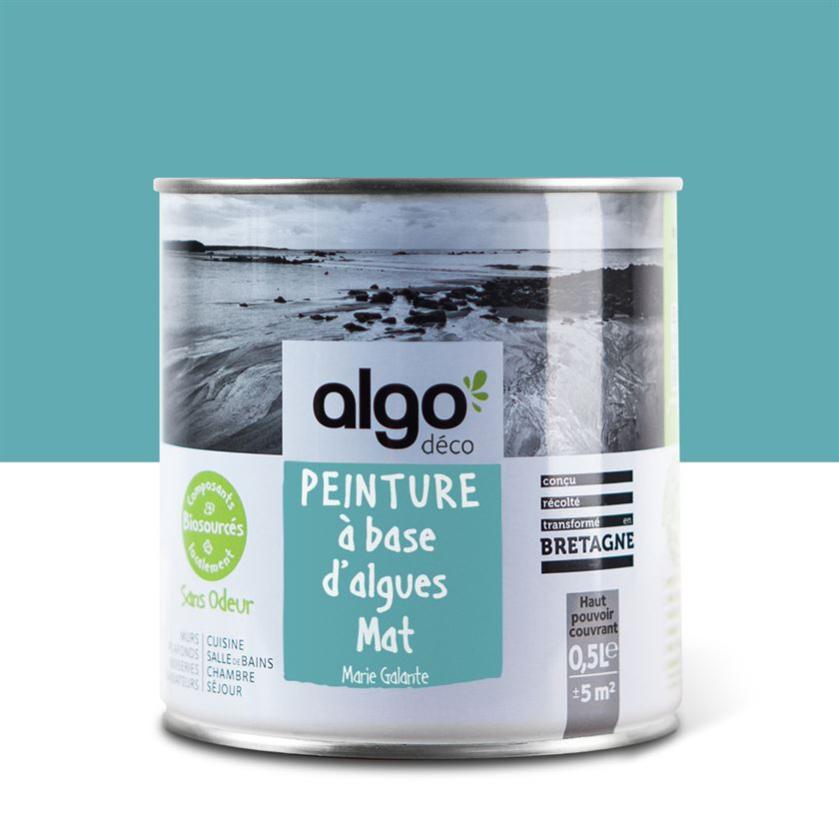 Peinture saine Algo - Bleu Marie-Galante - Mat - 0,5L