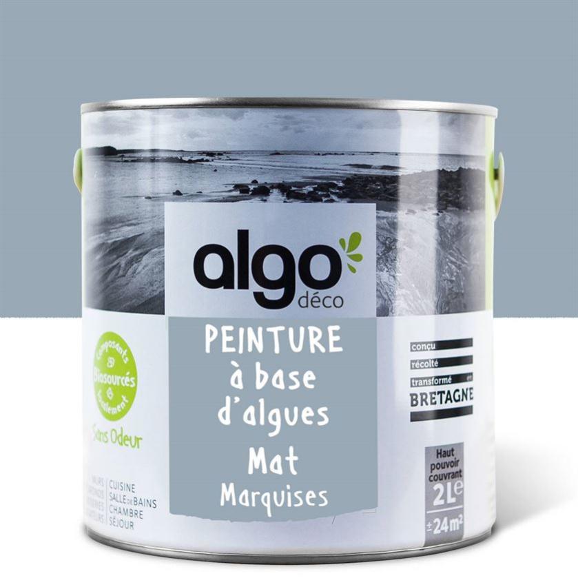 Peinture saine Algo - Bleu Marquises - Mat - 2L